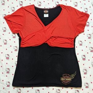 harley davidson wrap baby tee